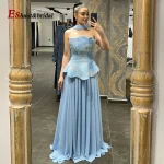 Robe de soirée trapèze élégante pour femmes, tenue de soirée de luxe, longue, perlée, pour bal de promo, mariage, personnalisée, dubaï, arabie saoudite, 2025