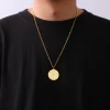 likgreat collier pendentif prière islamique shahada musulman, amulette de protection religieuse, collier allah en acier inoxydable, bijoux cadeaux