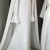 Robe de Soirée Arabe Personnalisée pour Femme, Col Rond, Longue Cape, Robe de Bal, Invitée de Mariage