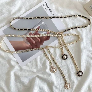 Ceintures en chaîne pour femmes, Style Punk, robe en métal, décoration dorée, chaîne de taille pour dames, marque de luxe de styliste, accessoires pour vêtements