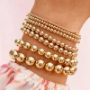 Ensemble de bracelets en perles simples pour femmes (7 pièces) – Idéal pour les vacances/Date/Fête/Casual/Cadeau