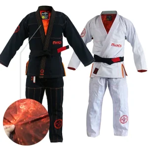 Kimono de BJJ Gis avec Rashguard intégré, uniformes de JiuJitsu brésilien, Costume de Taekwondo TKD pour l&rsquo;entraînement et les matchs