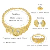ensemble de bijoux plaqué or pour femme, collier fleur luxueux, boucles d'oreilles élégantes, bijoux de mariage queand, sybathroom l