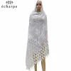 Écharpe en coton pour femmes africaines, hijab islamique de dubaï, écharpe avec glands, grande écharpe en coton rapcotton, haute qualité, th15