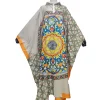 robe caftan à col imprimé pour femmes musulmanes, robes africaines pour dames, mode traditionnelle de dubaï, ramadan, abaya, boho, injcollar