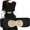 65cm mode féminine élastique classique noir ceinture large taille ceinture extensible pour les femmes cinch accessoires robe manteau vêtements ceinture