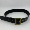ceinture large en cuir avec anneau en d pour femme, ceinture élégante, jupes gothiques, accessoires de luxe, mode, environnement