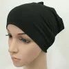 doux modal intérieur hijab casquettes musulman stretch turban casquette islamique sous écharpe bonnet chapeau femme bandeau turbante mujer 2020