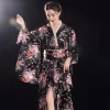 Kimono Yukata traditionnel japonais avec Obi, robe de soirée Vintage pour femmes, Kimono Geisha Vintage pour femmes, Costume de spectacle sur scène, Cosplay