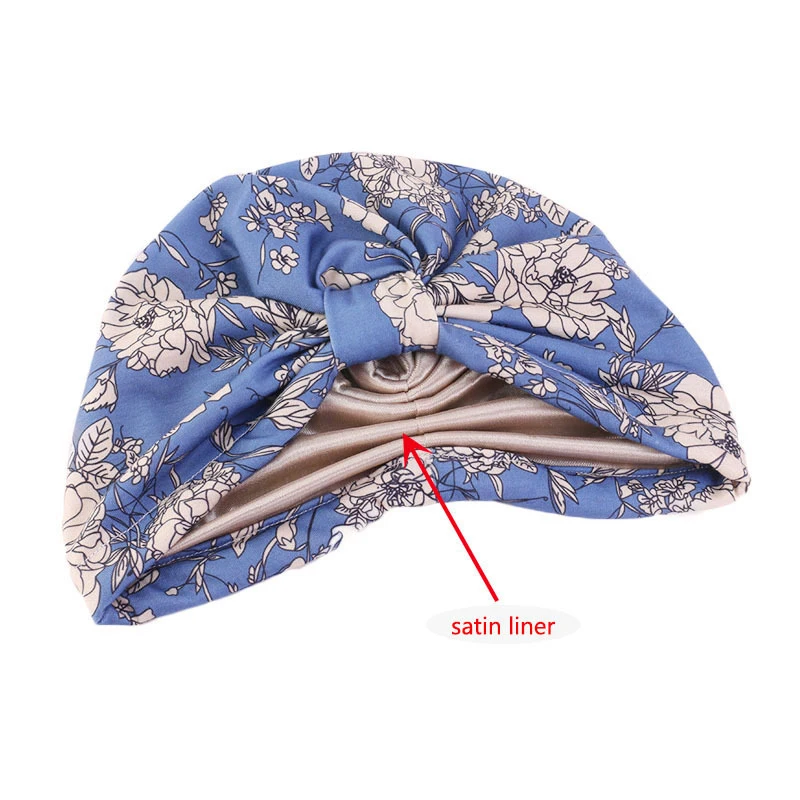 mode impression dames turban bonnet coton doux arabe enveloppes haut noeud hijab casquettes femmes foulard prêt à porter dames turbante