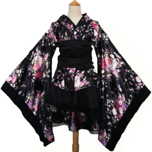 Kimono Sexy de Style Japonais pour Femme, Robe de Demoiselle d&rsquo;Honneur Lolita, Tenue de Soirée, Costumes Cosplay Anime JP
