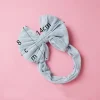 bandeau à gros nœuds pour bébé fille, accessoires de cheveux, jacquard, large, doux, pour nouveau né, turban élastique pour enfants
