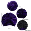 bonnet turban en velours doublé de satin pour femme, enveloppement de sauna doux, chapeau musulman sous hijab, bonnet élastique, turbans torsadés, hiver 2022