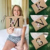 Pochette Simple en Lin pour Enterrement de Vie de Jeune Fille, Sac de Plage, Vacances, Voyage, Cadeau de Mariage