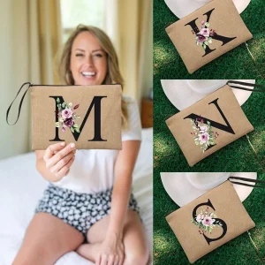 Pochette Simple en Lin pour Enterrement de Vie de Jeune Fille, Sac de Plage, Vacances, Voyage, Cadeau de Mariage