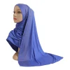 Écharpe en jersey de coton doux avec pierres pour femme, hijab pour femme, châle islamique, bonnet, couvre chef en modal, haute qualité, h204, 600