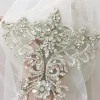 appliques en cristal strass, col en dentelle de perles de cristaux de tulle avec support en dentelle, ceinture de robe de mariée, couverture de mariée 15x20