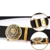 hommes ceinture en nylon de luxe or lions métal boucle automatique ceintures en toile pour hommes mode jean ceinture noir mâle sangle