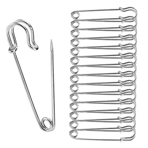 Épingles de Sûreté en Acier Inoxydable, 30 Pièces, 50mm, Outils de Couture, Accessoire Grossier, Grande, Petite Broche, Accessoires de Dégradation