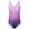 BAOHcorde U-Justaucorps de ballet pour filles, tenue d&rsquo;entraînement de fibre, vêtements de danse pour adolescents, combinaison à col en V, costume de batterie de ballerine, Rotterdam Kle