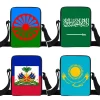 Romany Gypsy sac à bandoulière haïtien/K Kazakhstan/Algerie arabe/arabie saoudite drapeau femmes sac à main bohème Gipsy fille sacs croisés