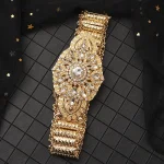 Petite ceinture à maillons en métal, cafétan marocain, mariage