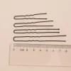 1 paquet de 5cm 6cm 7cm 8cm épingles à cheveux poignées ondulées épingles noires alliage métal poignées de cheveux support en gros