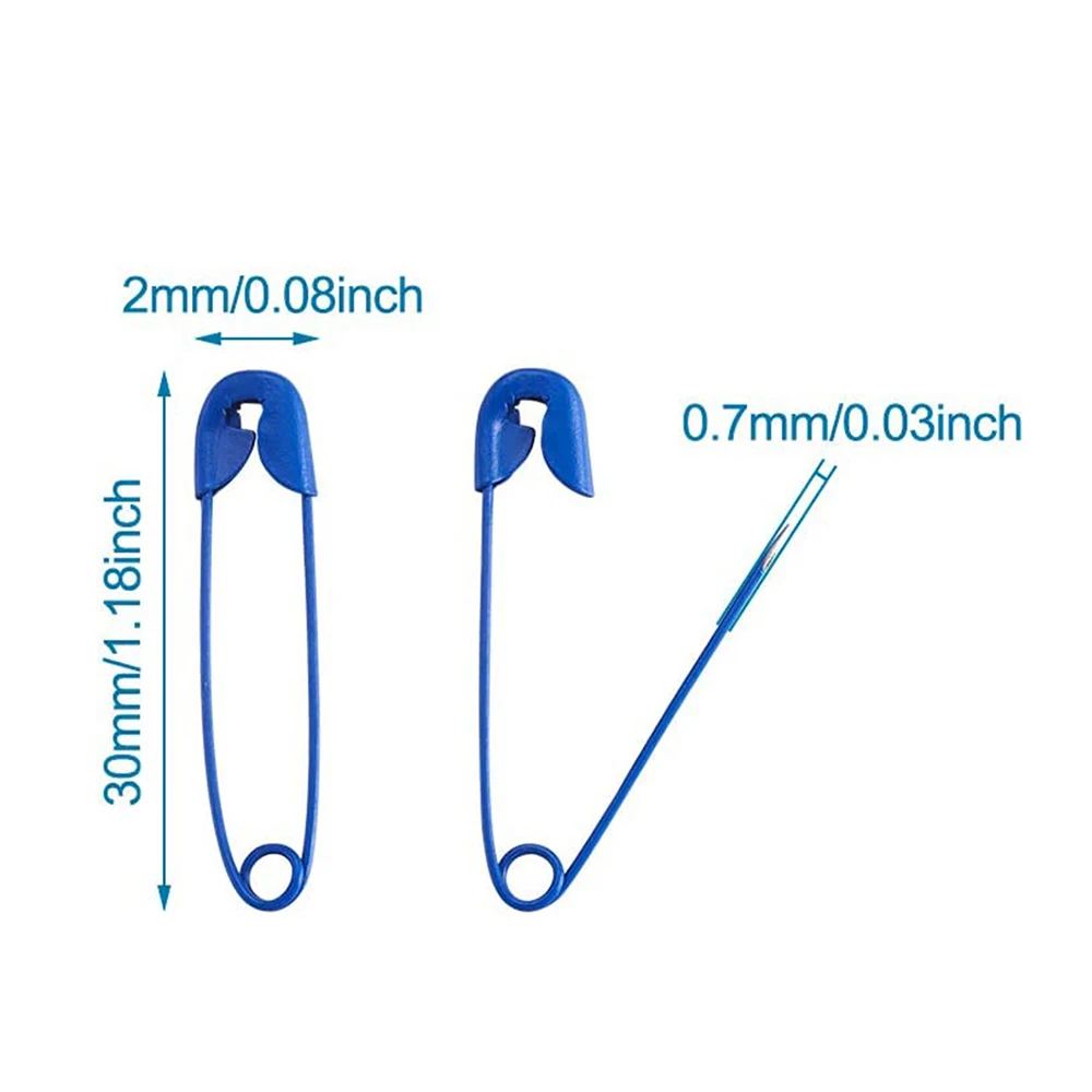 Épingles de sûreté colorées en métal, 30/100 pièces, Clip de fixation pour vêtements, aiguilles pour la couture, Quilting, artisanat, tricot, marqueur de points