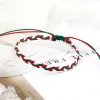 bracelets tressés faits à la main pour femmes, 30 couleurs, uld'avertissement, bracelet à breloques bohème, navire chia, amoureux, cadeaux de noël, bijoux