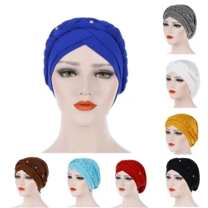 Chapeaux de prière islamique tressés pour femmes, écharpes, enveloppes, casquettes Hijab, casquette musulmane, turban islamique