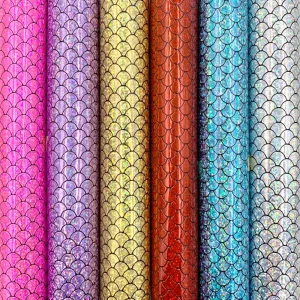 Tissu sirène scintillant en Faux cuir PU, bricolage, broche artisanale, nœuds, cadeau, boucle d’oreille faite à la main, fabrication artisanale, matériel de décoration, rembourrage Tissu sirène scintillant en Faux cuir PU, bricolage, broche artisanale, nœuds, cadeau, boucle d’oreille faite à la main, fabrication artisanale, matériel de décoration, rembourrage