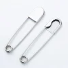 grandes Épingles de sûreté en acier inoxydable, accessoires de couture, fermoir pour Écharpe, couvertures, jupes, artisanat en tissu, 2 pièces