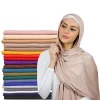Écharpe Hijab en Jersey de Coton Modal pour Femme, Long Châle Musulman, Turban Doux, Bandeau de Sauna Africain, 170x60cm