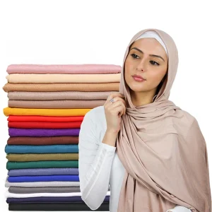 Écharpe Hijab en Jersey de Coton Modal pour Femme, Long Châle Musulman, Turban Doux, Bandeau de Sauna Africain, 170x60cm Écharpe Hijab en Jersey de Coton Modal pour Femme, Long Châle Musulman, Turban Doux, Bandeau de Sauna Africain, 170x60cm