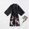 mode satin robe femme peignoir sexy peignoir femme soie kimono mariée robe de chambre vêtements de nuit nuit grandir pour les femmes