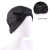 mode musulman soie turban pour cheveux femmes enveloppement tête casquettes dame chapeau de couchage femme hairloss chimio inde chapeau satin turbante mujer