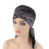 bohimina style imprimé voile foulard bonnet pour femmes islamique hijab chapeaux multifonction musulman écharpe turban cheveux foulards