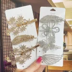 Barrette à cheveux en perle pour femmes, épingles à cheveux coréennes fille, Barrettes à cheveux géométriques en cristal, mode, nouvelle poignée, couvre-chef, accessoires pour cheveux