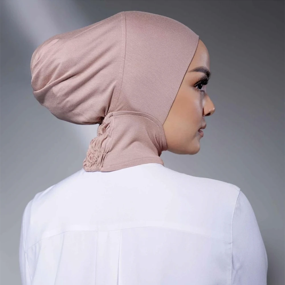 musilim bonnet tubulaire en coton modal élastique pour femme, sous écharpe, bonnet intérieur islamique, facile à porter, hijab de sport, mode