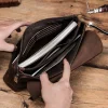 pochette de luxe en cuir de vache pour hommes, pochette pour ipad mini 4 5 6, iphone, portefeuille à la mode, grande capacité, cadeau
