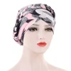 foulard turban musulman en coton imprimé pour femmes, hijab intérieur islamique, couvre chef arabe, écharpe de tête, accessoires pour cheveux, chapeau