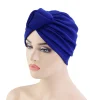turban à nœud ethnique pour femmes musulmanes, casquette hijab, bonnet rond islamique, chapeau indien et africain