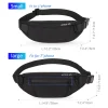 hk fanny pack noir étanche argent ceinture sac hommes sac à main adolescent voyage portefeuille ceinture mâle taille sacs étui à cigarettes pour téléphone