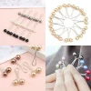 broche coordonnante pour femme, épingles pour écharpe, châle, écharpe, hijab musulman, clips, perle, bijoux, 12 pièces, lot