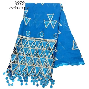 Écharpe en coton pour femmes africaines, hijab islamique de Dubaï, écharpe avec glands, grande écharpe en coton rapCotton, haute qualité, TH15