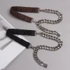 ceinture en cuir élastique en argent avec ceinture pour dames robe extensible ceintures de smoking femme manteau corset longue grande ceinture ceintures pour femmes sangle