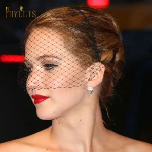 JM19 voile de mariée cage à oiseaux fard à joues voile court russe Tulle Cage voile visage voiles fascinateur accessoires de mariage pour la mariée