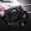 mode femme taille ceinture sac en cuir pu chaîne en métal ceinture téléphone pochette punk ceintures sac pour femmes tendance ceinture sac