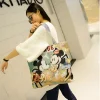 Disney Mickey Mouse sac à main épaule dessin animé grande capacité Shopper point toile dame mignon femmes sac sacs à bandoulière pour les femmes