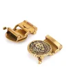 hommes ceinture en nylon de luxe or lions métal boucle automatique ceintures en toile pour hommes mode jean ceinture noir mâle sangle